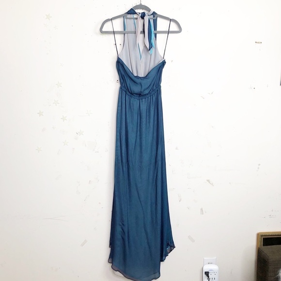 RAMY Brook Daphne Silk layered halter back Maxie dress - Picture 11 of 12